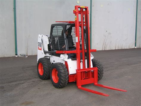 skid steer with ridge lift|skid steer fork lift attachment.